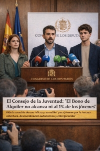 El Consejo de la Juventud: "El Bono de Alquiler no alcanza ni al 1% de los jóvenes"