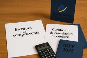Miles de contribuyentes podrán recuperar hasta 1.300 euros en el IRPF por cancelar su hipoteca