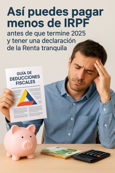 Así puedes pagar menos de IRPF antes de que termine 2025 y tener una declaración de la Renta tranquila